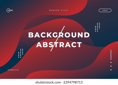 Red Dark 3D Background Modern Wave curve abstract presentation, adorned with abstract decoration, halftone gradients, and 3D vector illustration, is an ideal choice for a landing page website.