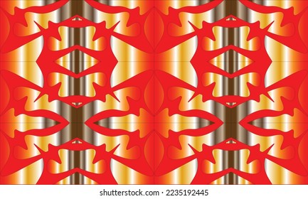 abstracto rojo, marrón oscuro, blanco y naranja