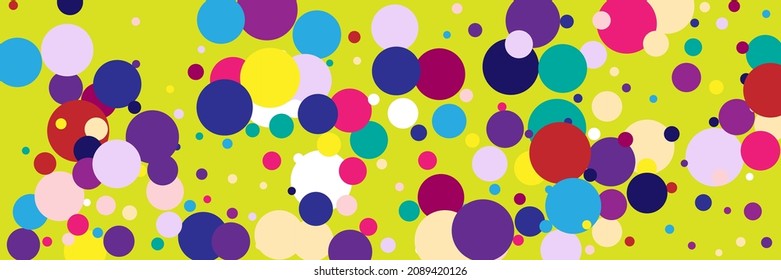 Red Dark Children Multicolor Play White Illustration. Pastel Bright Color Vivid Purple Wallpaper. Pink Vibrant Blue Yellow Violet Kids Composition. Circles Beige Indigo Rainbow Green Print.