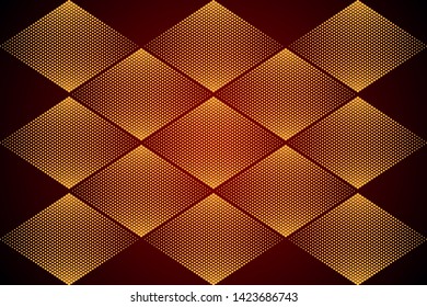 Red Dark and diagonal dot style vector red pattern of geometric circles, shapes. Colorful mosaic banner. Geometric background with color gradient. Simple template for your design