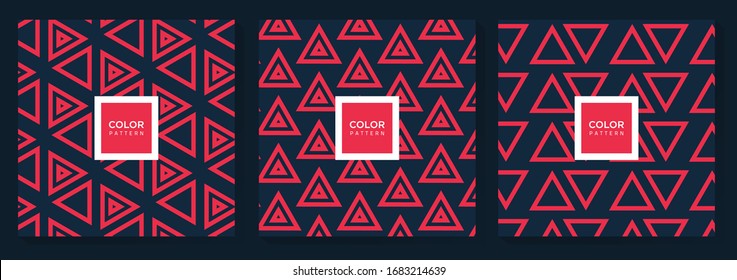 Red and Dark Grey Geometric Pattern