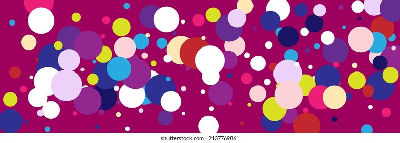 Red Dark Kids Green Blue Multicolor Illustration. Bright White Violet Rainbow Color Pastel Composition. Pink Yellow Play Indigo Children Pattern. Purple Vivid Vibrant Circles Beige Background.