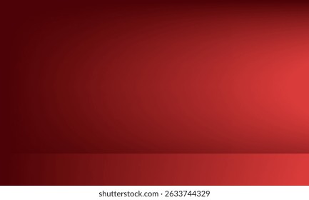 Red dark shade with light effect 3D room. Background