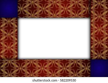 Red and dark vintage background. Blank for message or text.Certificate.