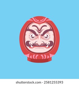 Red Daruma doll Japanese culture 