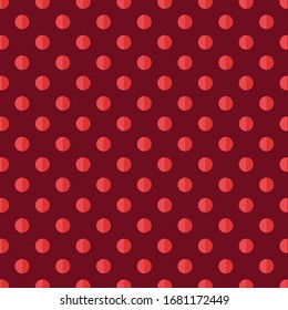 red decor pattern style circle geometric