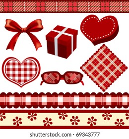 Red Decoration Set