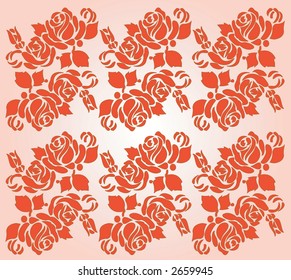  red decorative flowers background