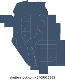 Red Deer Census Metropolitan Area (CMA) Census Tracts, Albert Province of Canada