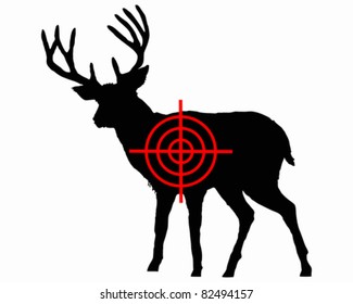 Red deer crosshair