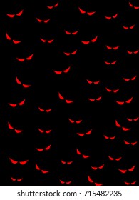 Red demon eye. Evil eye. Halloween background.