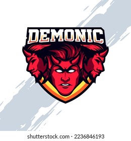 Red Demon Hell Devil Mascot