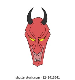 red demon mask