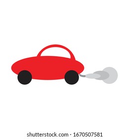 diseño rojo lindo ikon vector de camión