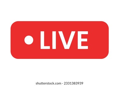 diseño rojo diseño de símbolo de transmisión en vivo plantilla de diseño, transmisión en vivo de medios sociales vector, en el aire tv mostrar diseño de elementos con icono de juego, diseño de elementos de medios sociales
