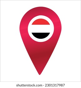 vector de anclaje de destino rojo