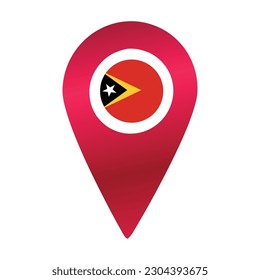 vector de anclaje de destino rojo