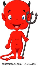 Red devil cartoon