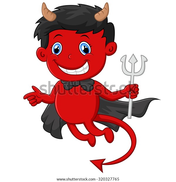Red Devil Cartoon Stock Vector (Royalty Free) 320327765