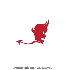 Red Devil Icon And Symbol Vector Illustration