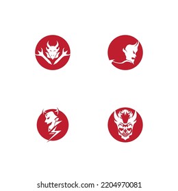 Red Devil Icon And Symbol Vector Illustration