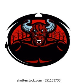 Red devil illustration