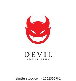 Red Devil logo vector icon template