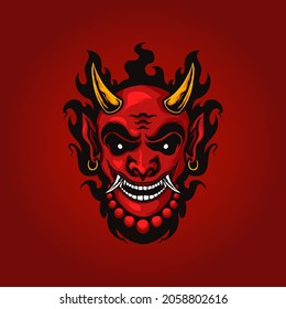 Red Devil Mask premium design