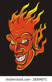 Red devil vector illustration