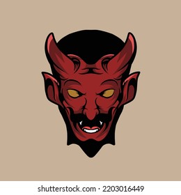 red devil vector illustration made especially for advertising branding use and much more