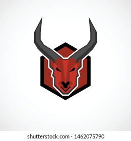red devils goat sport logo for esport gaming emblem logo
