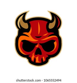 The Red Devils Mascot Logo