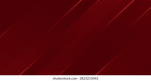Red Diagonal Abstract Background With Satin Light Streaks and Elegant Glossy Texture