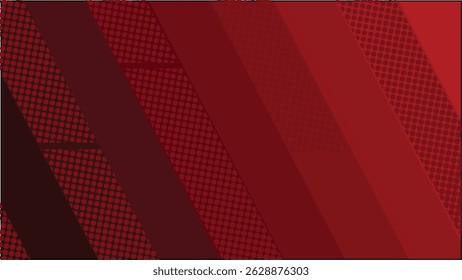 Red diagonal geometric with halftone with Modern fiber texture