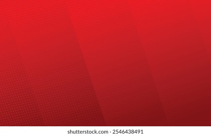 Red diagonal geometric shape with halftone. Modern fiber textured vector
