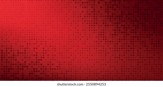 Red diagonal geometric shape with halftone. Modern fiber textured vector eps 10