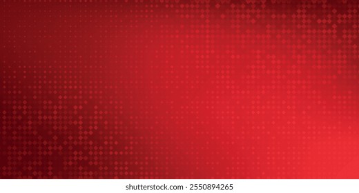 Red diagonal geometric shape with halftone. Modern fiber textured vector eps 10