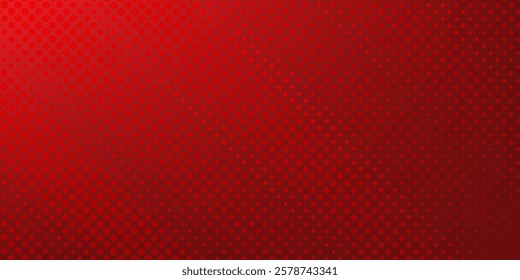 Red diagonal geometric shape with halftone. Modern fiber textured vector