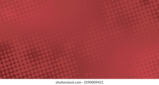 Red diagonal geometric shape with halftone. Modern fiber textured vector eps 10
