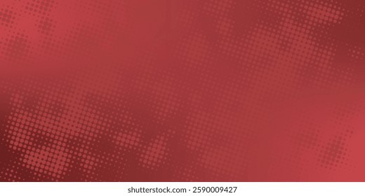 Red diagonal geometric shape with halftone. Modern fiber textured vector eps 10
