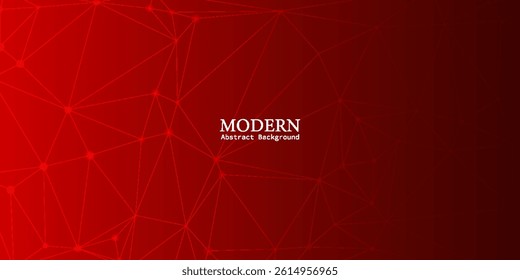 Red diagonal geometric shape with halftone. Modern fiber textured vector illustration