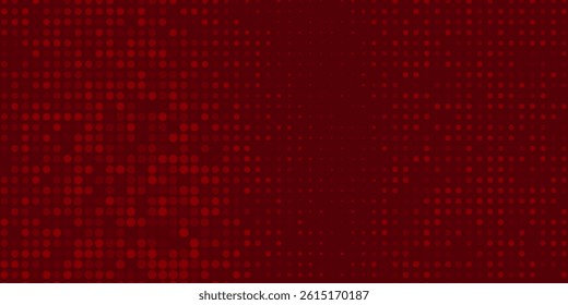 Red diagonal geometric shape with halftone. Modern fiber textured modern dotted