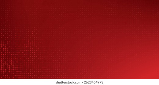 Red diagonal geometric shape with halftone. Modern fiber textured vector eps 10