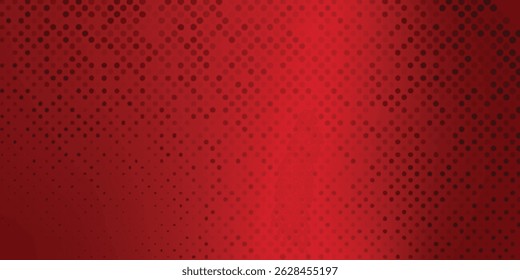 Red diagonal geometric shape with halftone. Modern fiber textured arts modern dotted