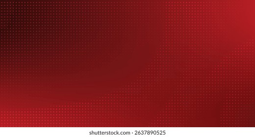 Red diagonal geometric shape with halftone. Modern fiber textured vector