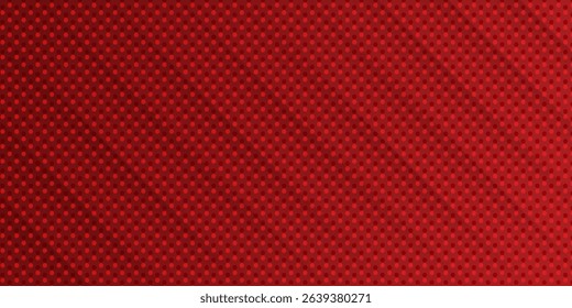 Red diagonal geometric shape with halftone. Modern fiber textured vector