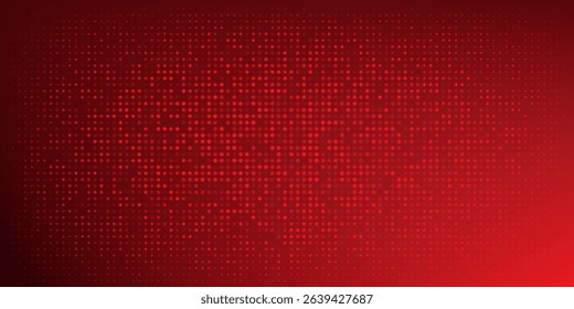 Red diagonal geometric shape with halftone. Modern fiber textured vector