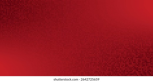 Red diagonal geometric shape with halftone. Modern fiber textured vector eps 10
