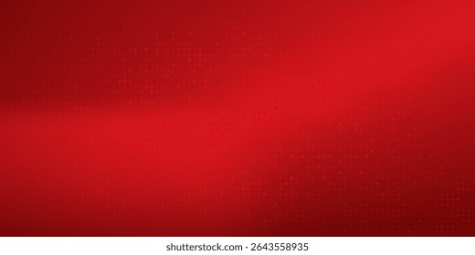 Red diagonal geometric shape with halftone. Modern fiber textured vector