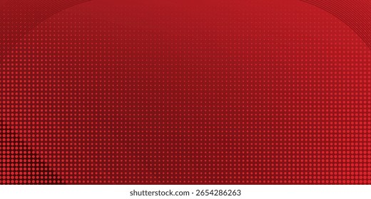 Red diagonal geometric shape with halftone. Modern fiber textured vector illustration modern.